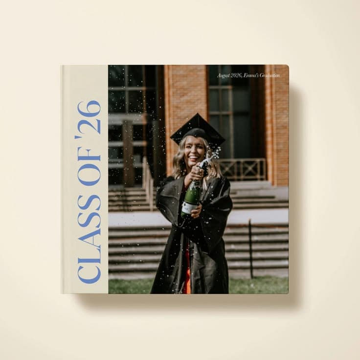 Graduation photobook cover celebrating Class of '26
